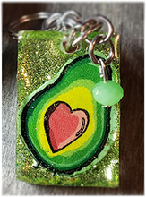 Load image into Gallery viewer, Avocado Love Keychain