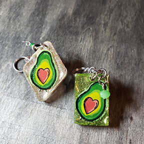 Avocado Love Keychain