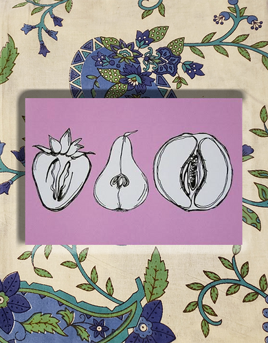 Erotic Fruit Postcard