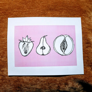 Erotic Fruit Print