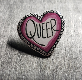 Queer Heart Pin