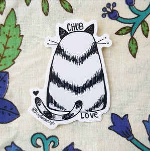 Chub Love Cat Sticker